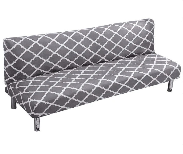 Housse de Clic Clac à Motif Géométrique Gris - Extensible, Ajustée & Moderne