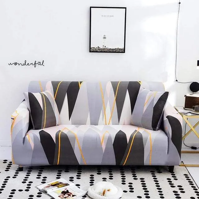 Housse de Canapé Grey Stripes