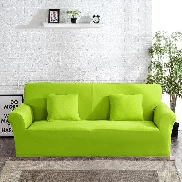 Housse de Canapé Vert Pomme