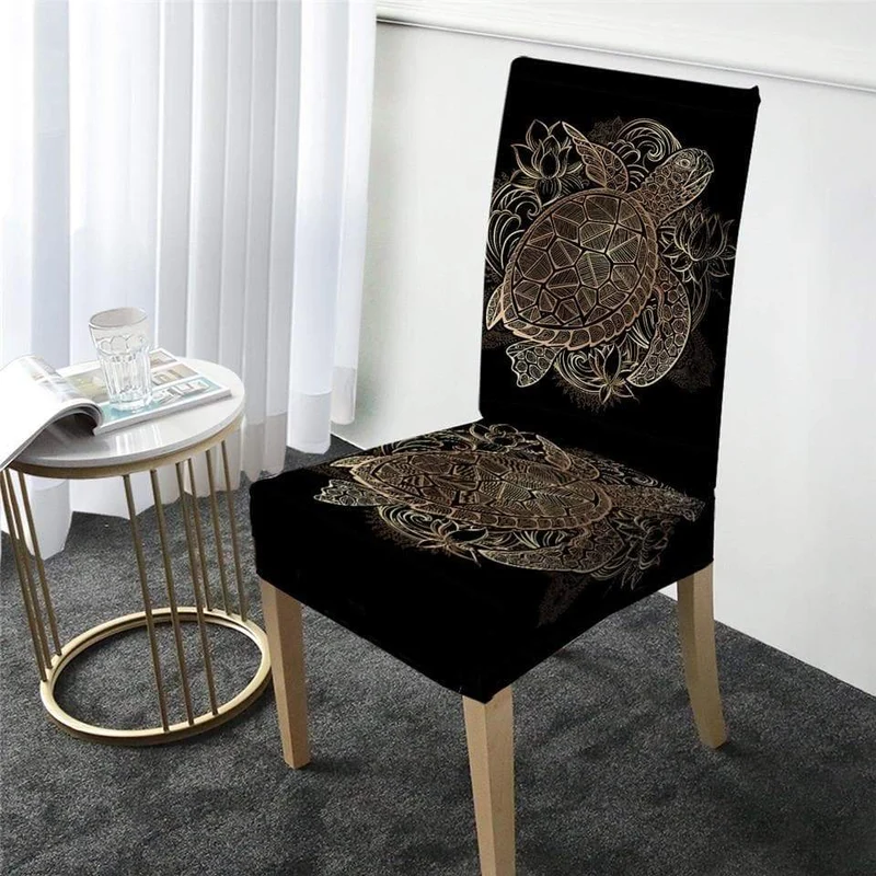 Housse de Chaise Tortue Dorée