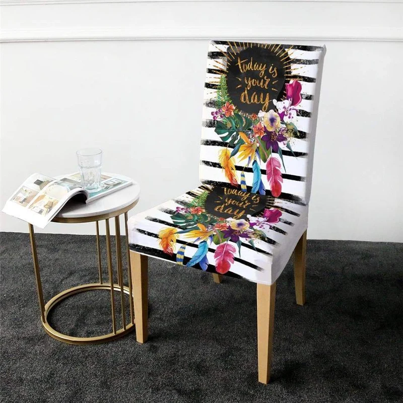 Housse de Chaise Fleurie
