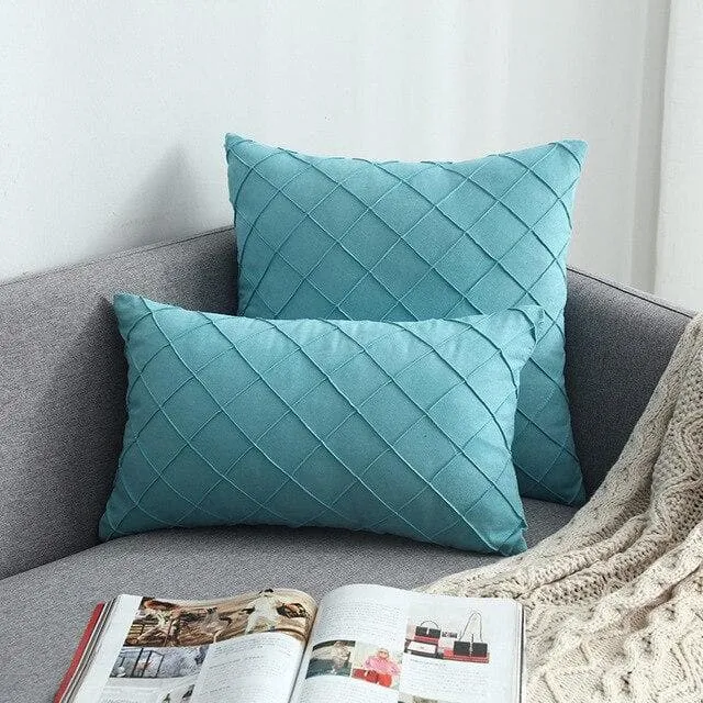 Housse de Coussin Suédine