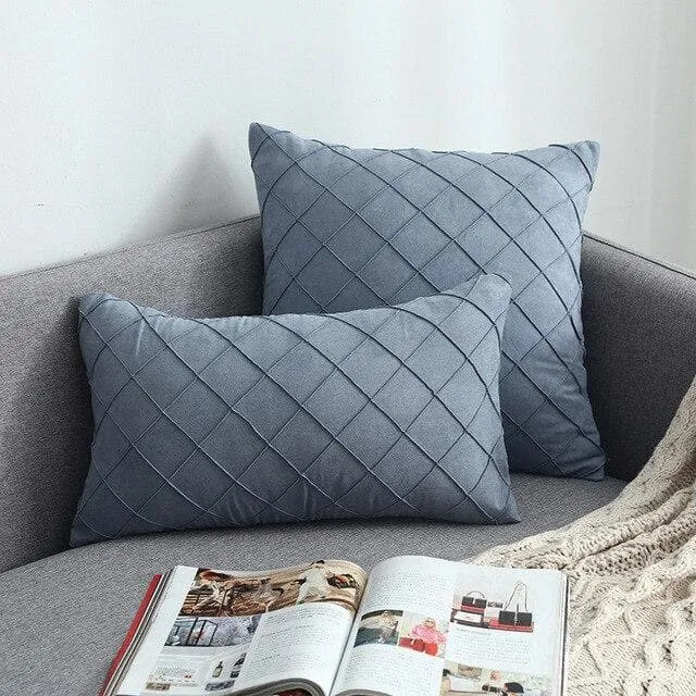 Housse de Coussin Suédine