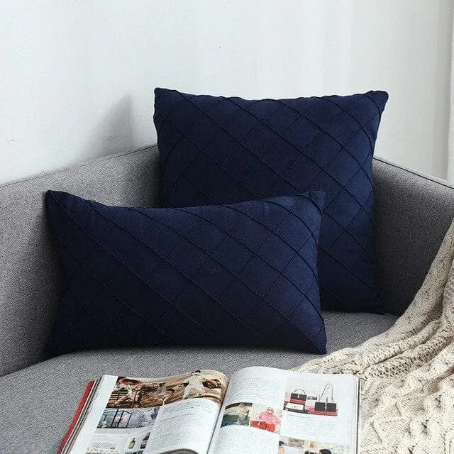 Housse de Coussin Suédine