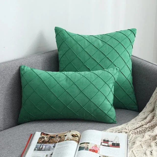 Housse de Coussin Suédine
