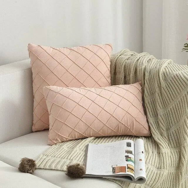 Housse de Coussin Suédine
