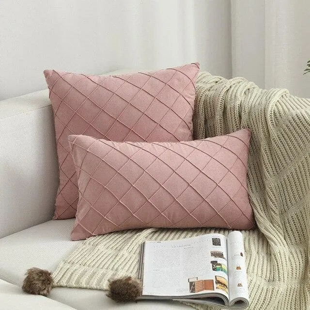 Housse de Coussin Suédine