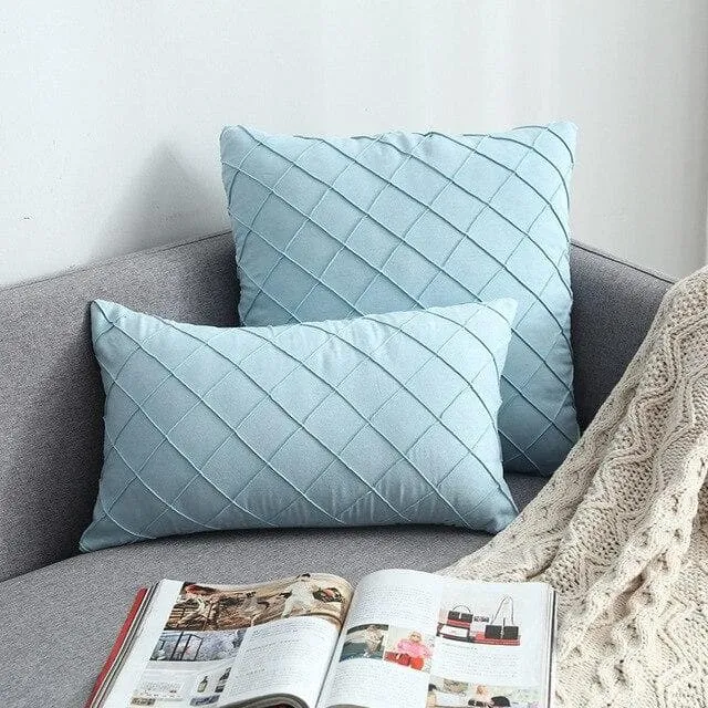 Housse de Coussin Suédine