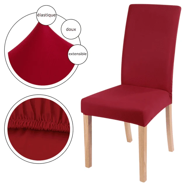 Housse de Chaise Universelle - Rouge