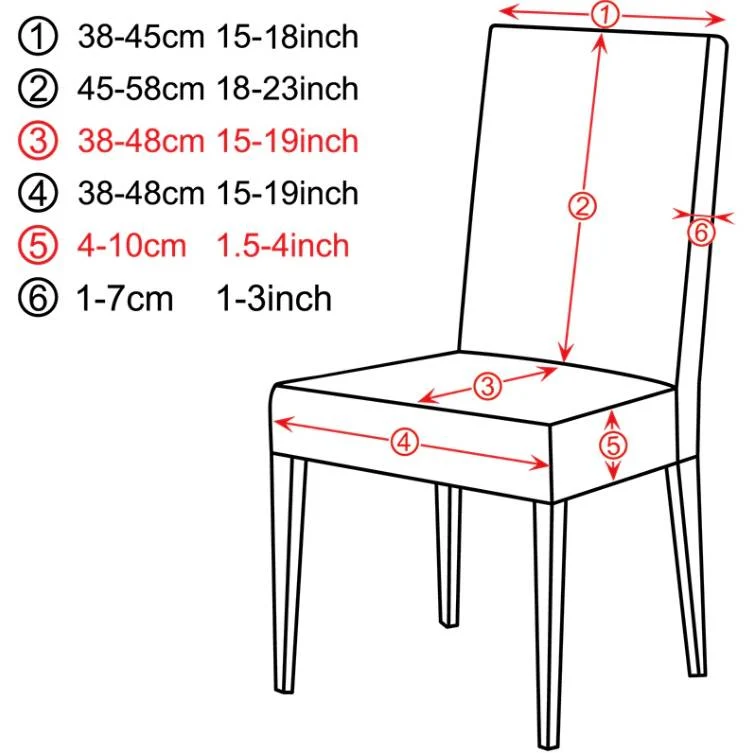 Housse de Chaise Grand Dossier Extensible - Motifs Géométrique et Moderne
