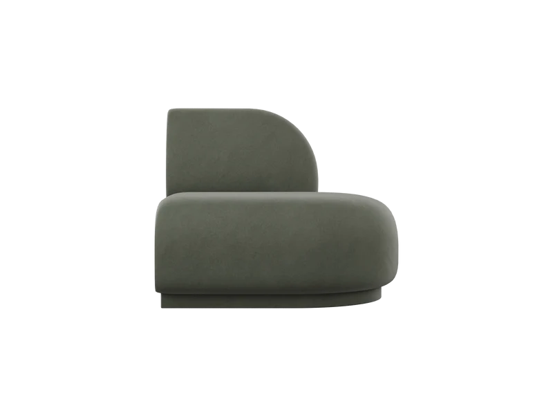 Rico Sofa Open End Left - Rich Velvet - Pine