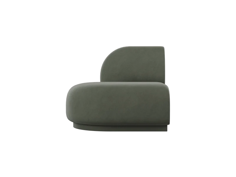 Rico Sofa Open End Right - Rich Velvet - Pine