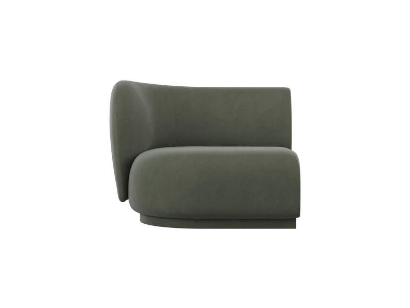 Rico Sofa Armrest Left - Rich Velvet - Pine