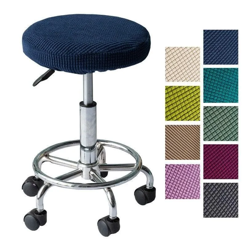 Housse de Tabouret Rond - Jacquard