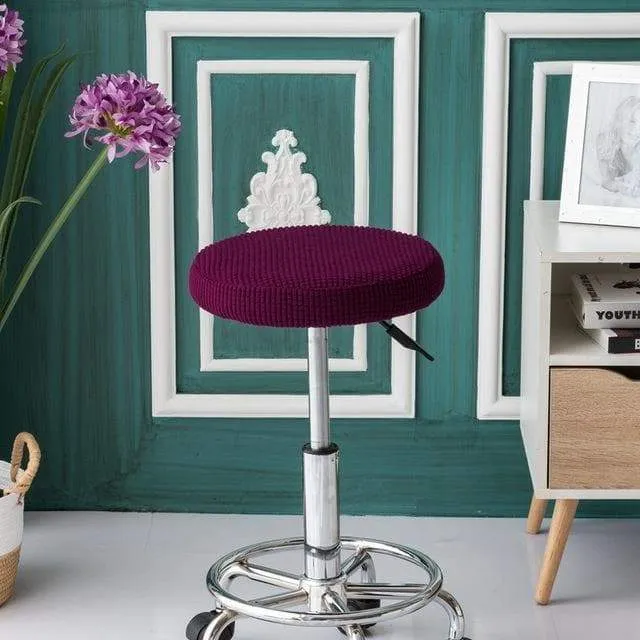 Housse de Tabouret Rond - Jacquard