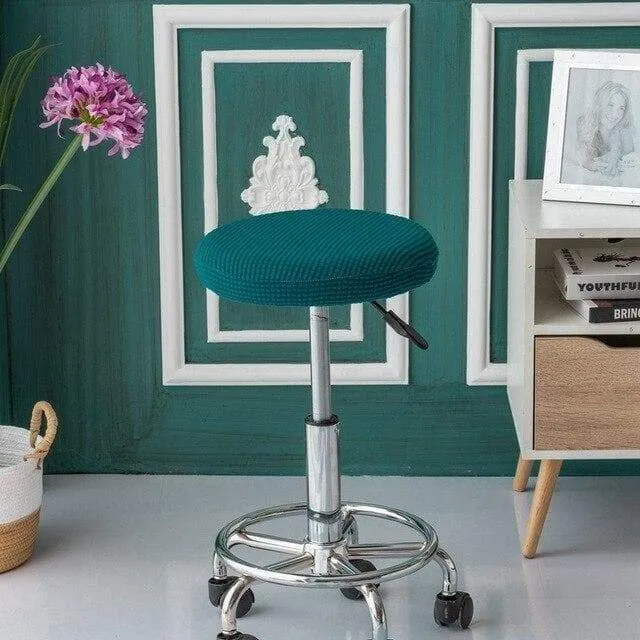 Housse de Tabouret Rond - Jacquard