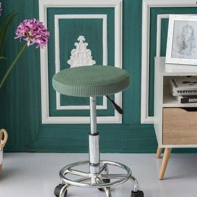 Housse de Tabouret Rond - Jacquard