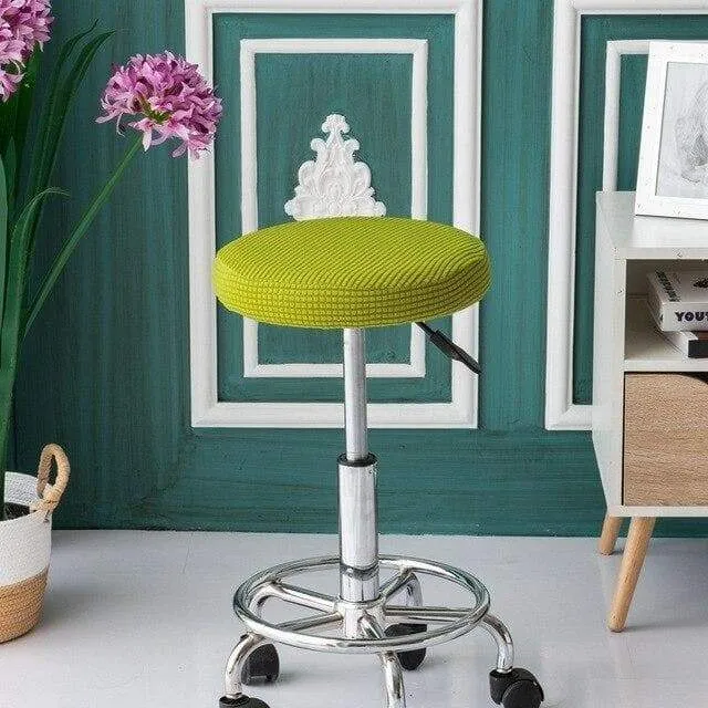 Housse de Tabouret Rond - Jacquard