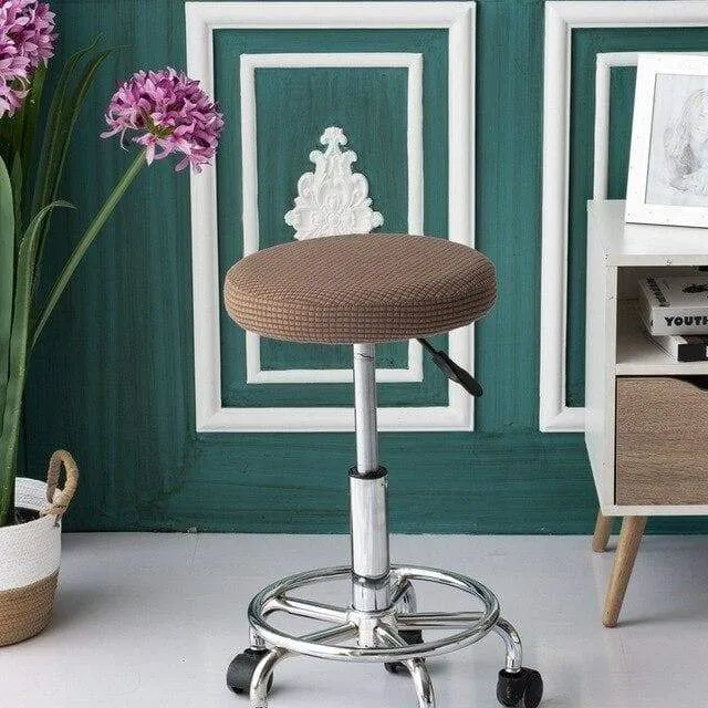 Housse de Tabouret Rond - Jacquard