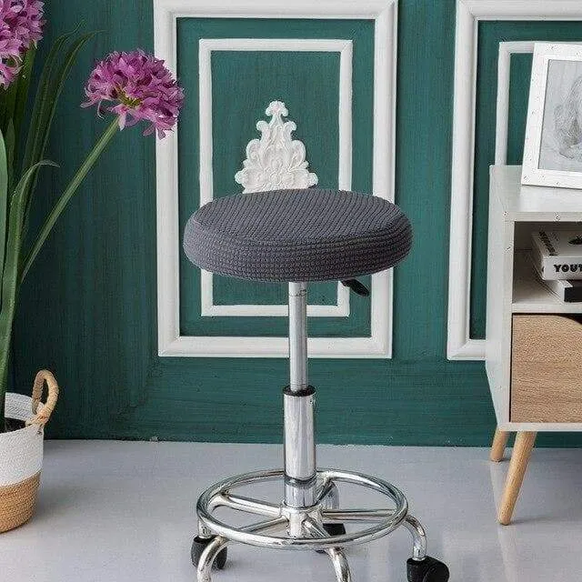 Housse de Tabouret Rond - Jacquard