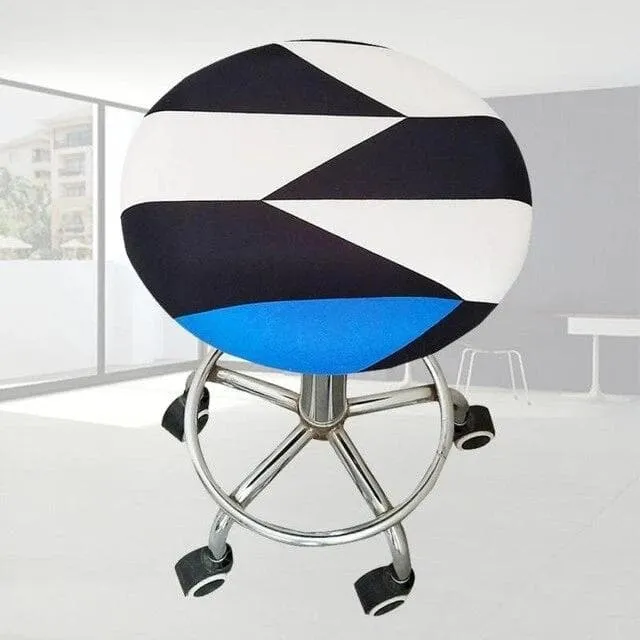 Housse de Tabouret Rond Extensible