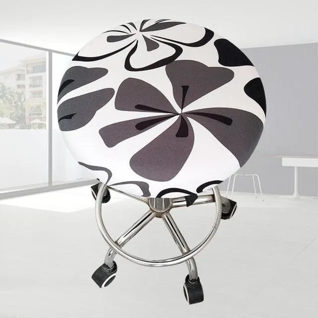 Housse de Tabouret Rond Extensible