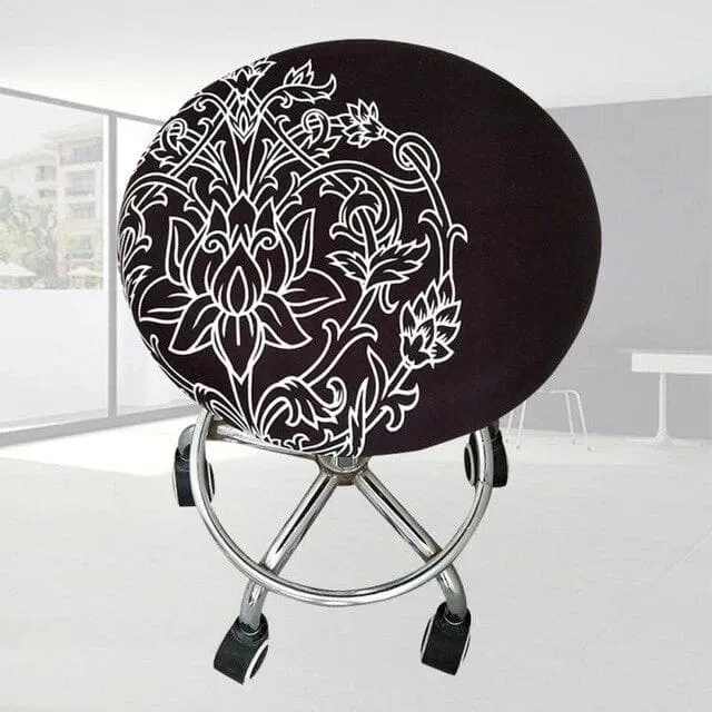 Housse de Tabouret Rond Extensible