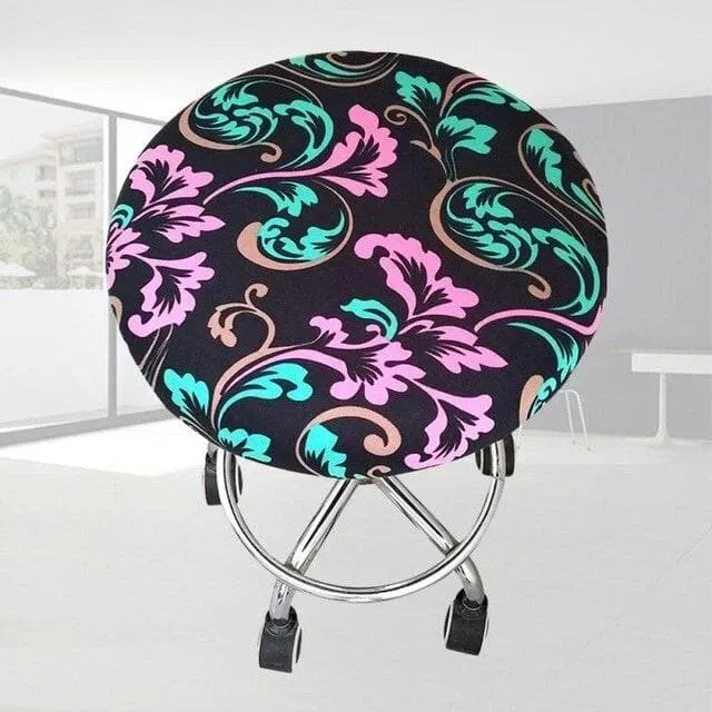 Housse de Tabouret Rond Extensible