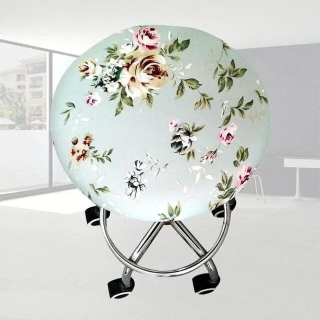 Housse de Tabouret Rond Extensible