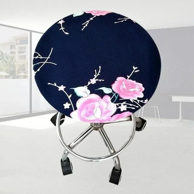 Housse de Tabouret Rond Extensible
