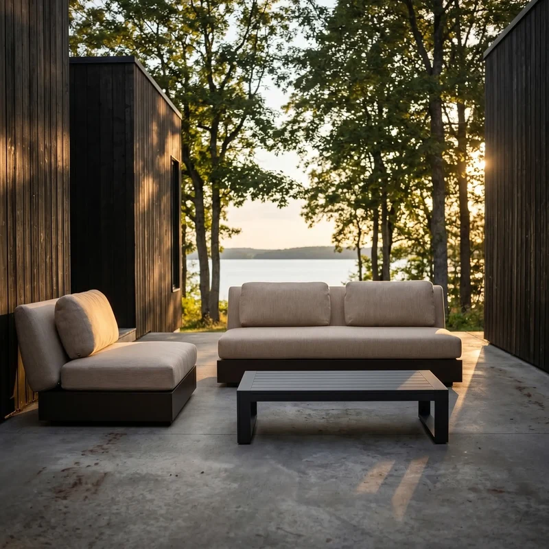 Bari - Outdoor Aluminium 2-Seater Sofa