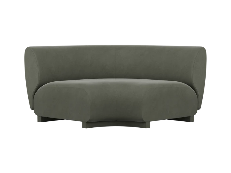 Rico Sofa Corner - Wide - Rich Velvet - Pine