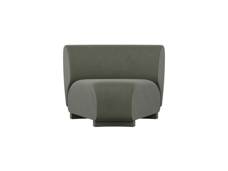 Rico Sofa Corner - Narrow - Rich Velvet - Pine