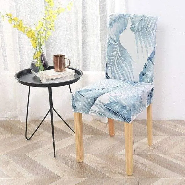 Housse de Chaise Jungle Bleue