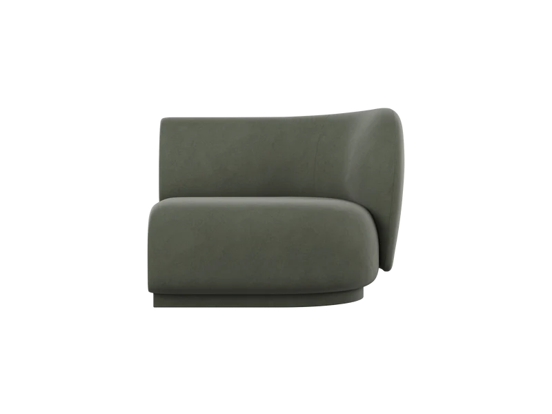 Rico Sofa Armrest Right - Rich Velvet - Pine