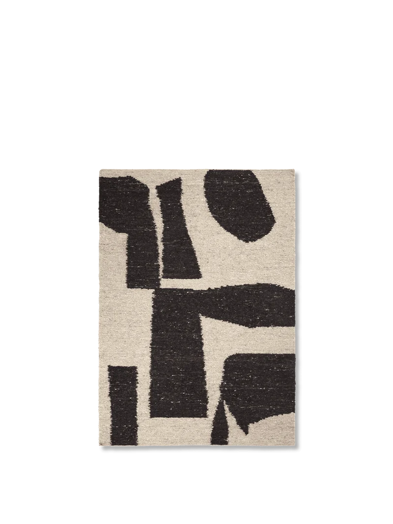Piece Rug - Off-White/Coffee