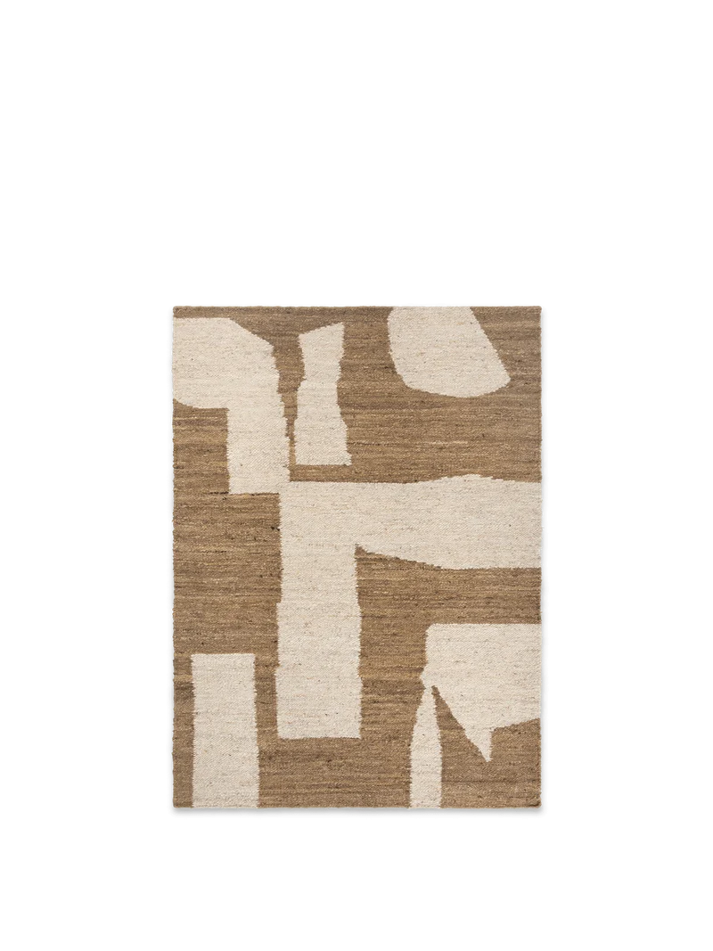 Piece Rug - Off-White/Toffee