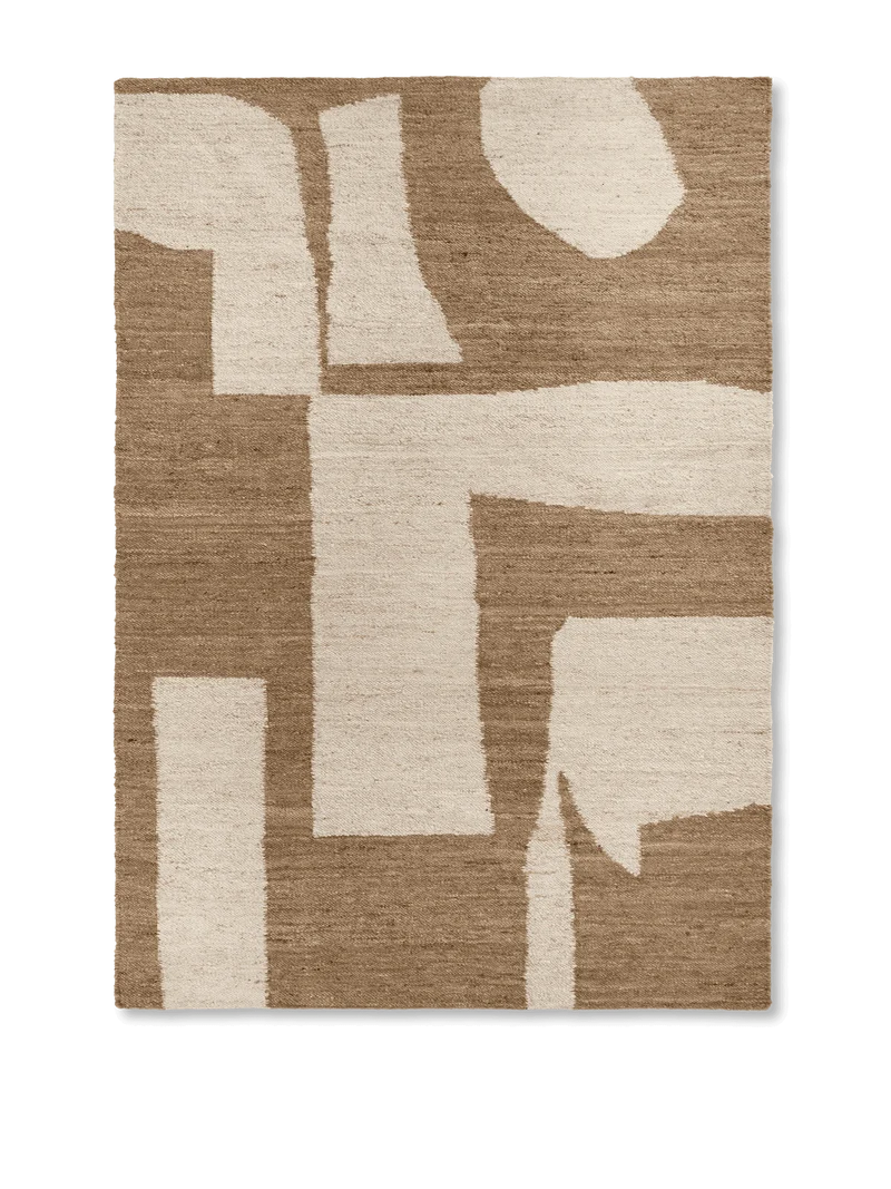 Piece Rug - Off-White/Toffee