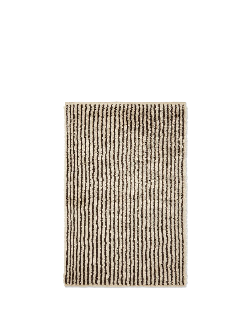 Kami Knotted Rug - Off-White/Coffee