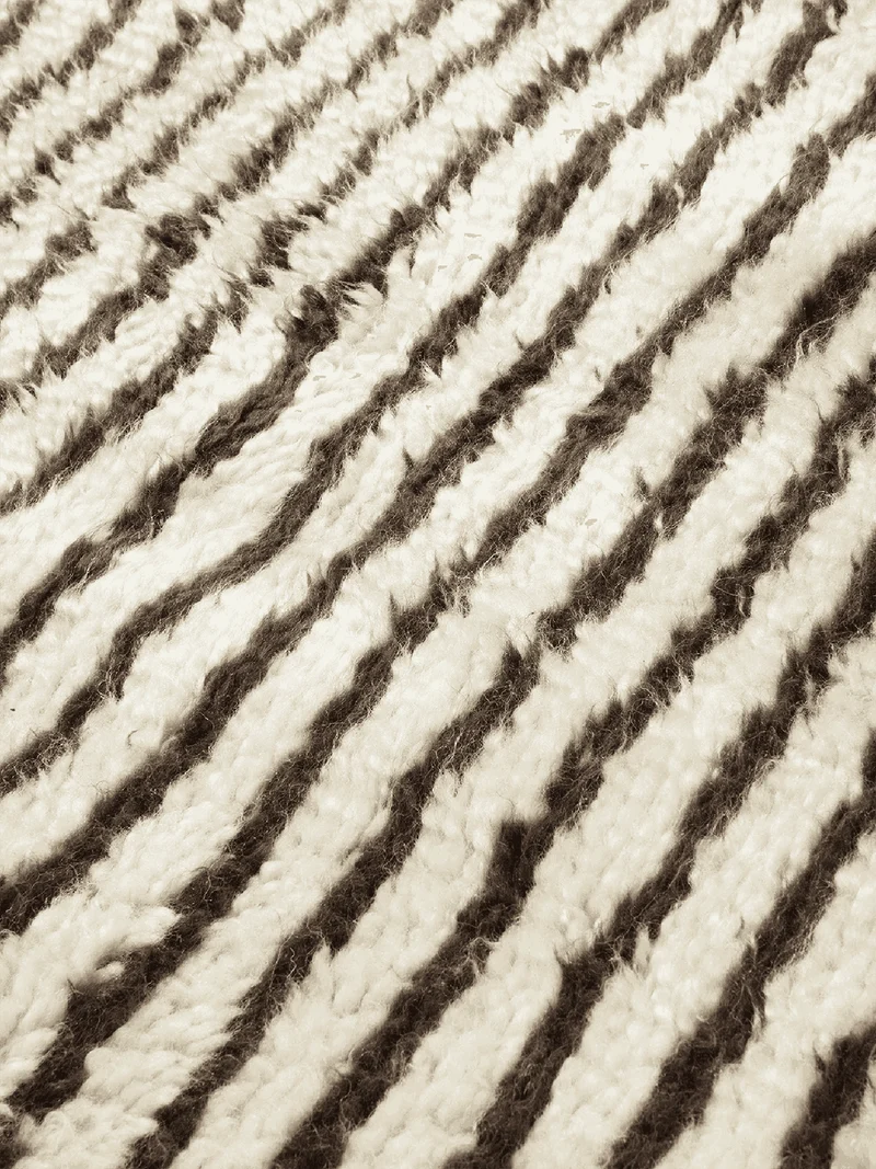 Kami Knotted Rug - Off-White/Coffee