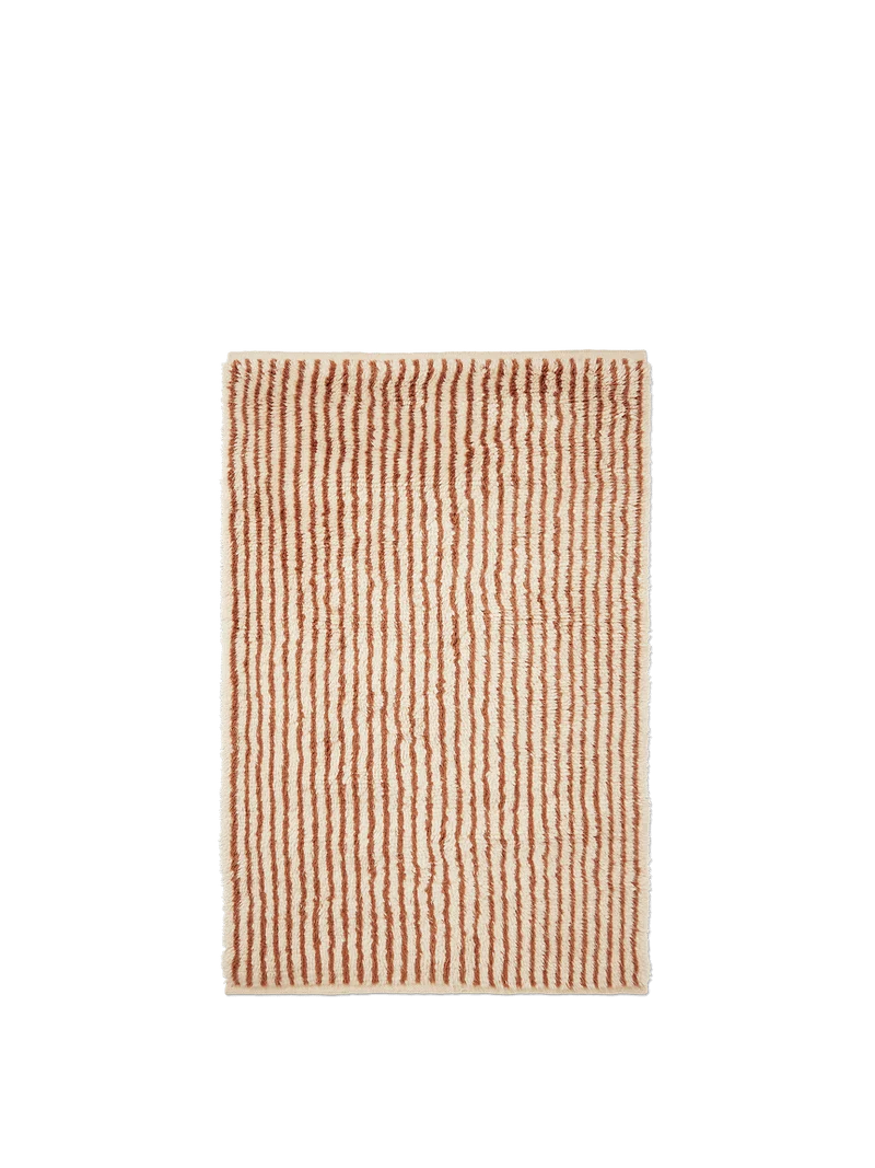 Kami Knotted Rug - Off-White/Red Brown