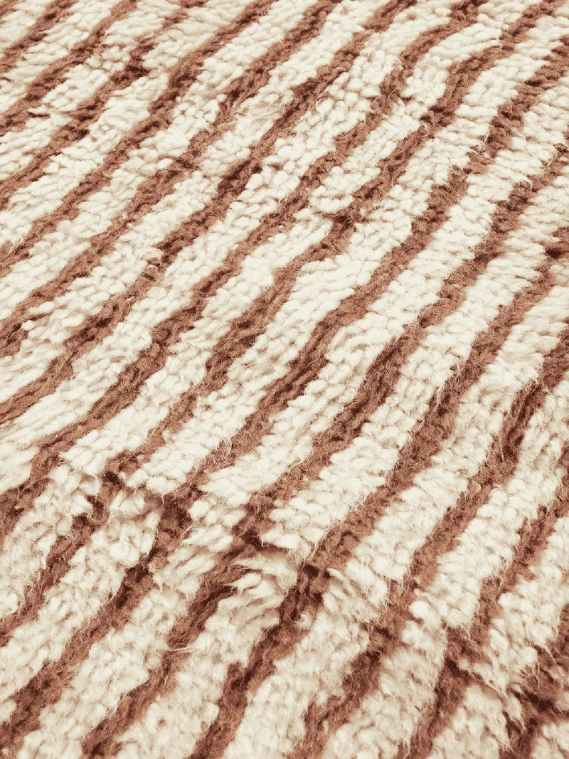 Kami Knotted Rug - Off-White/Red Brown