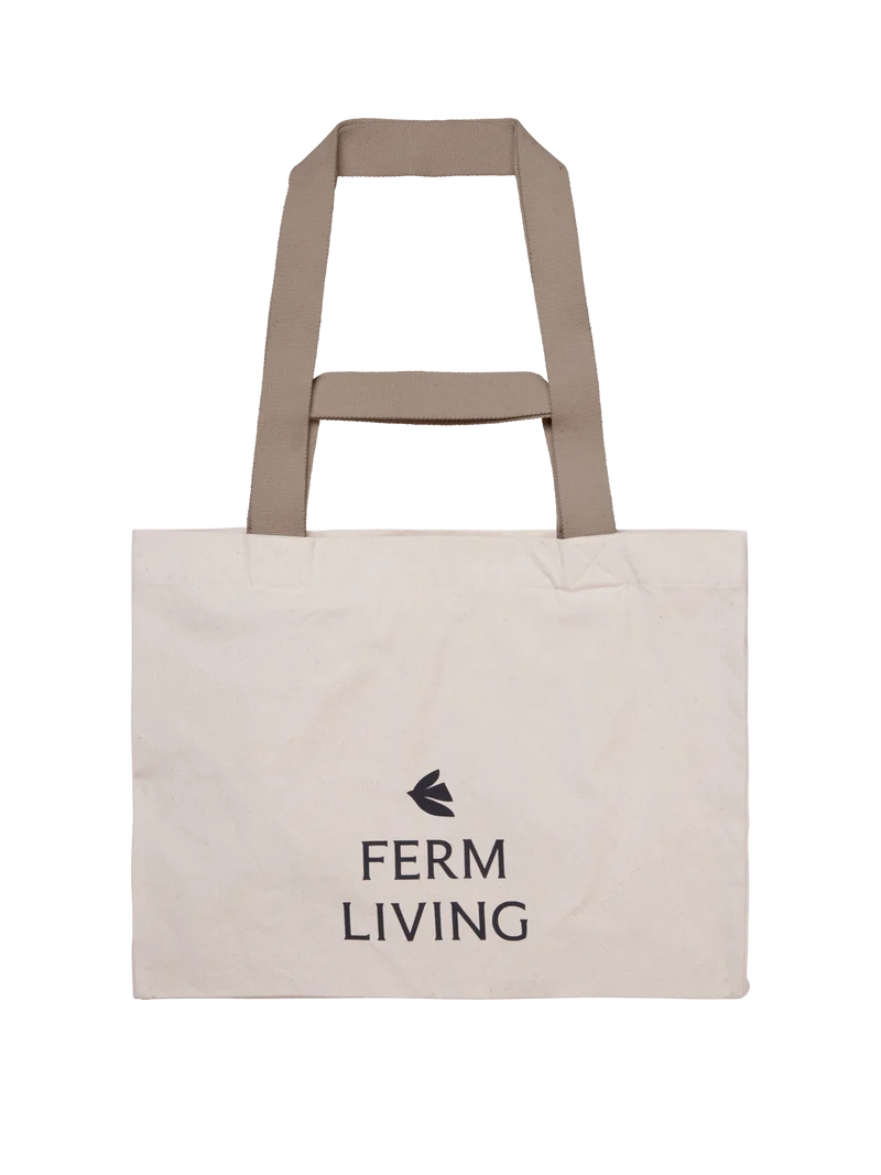 Ferm Living Weekend Bag - Undyed/Dark Cashmere
