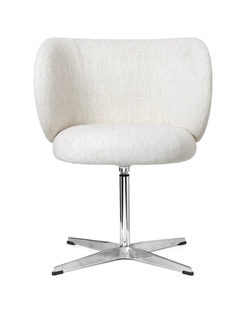 Rico Dining Chair - Swivel - Bouclé - Off-White