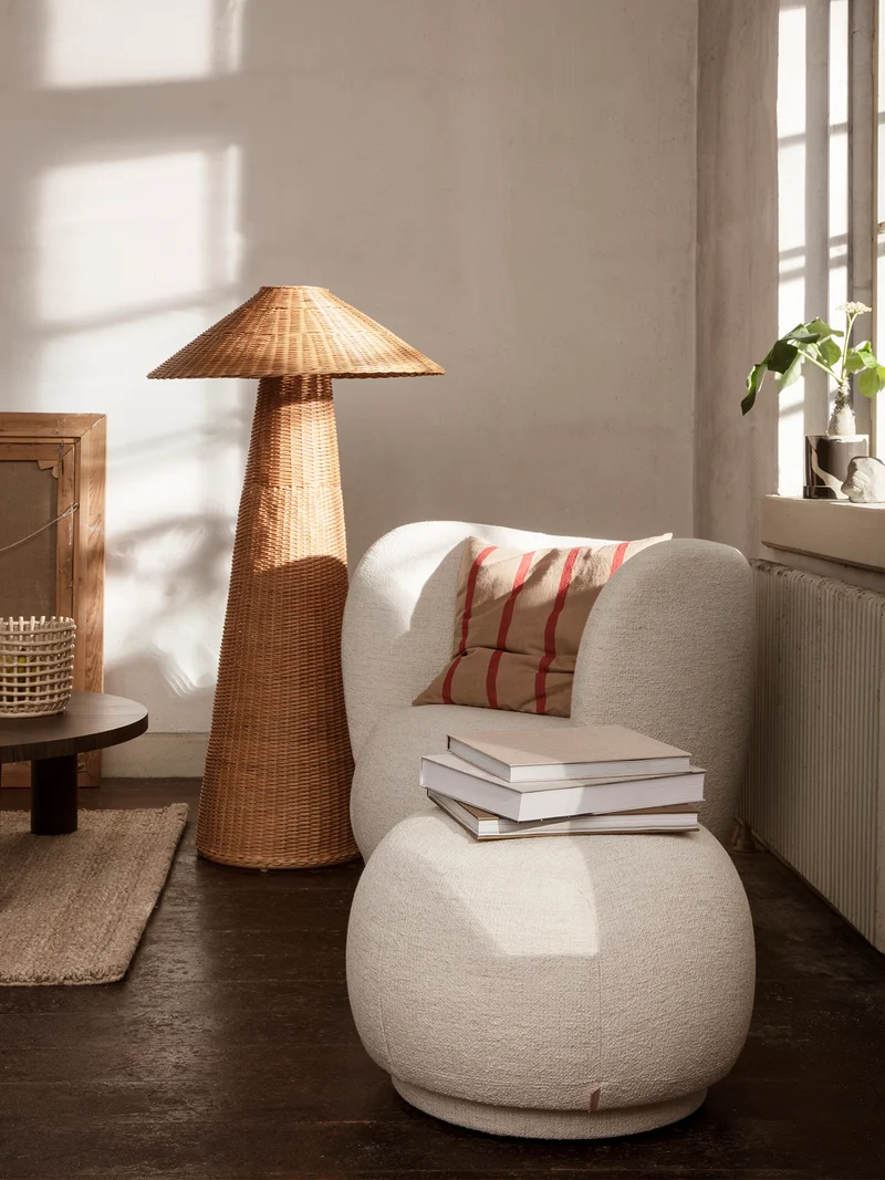 Rico Pouf - Bouclé - Off-White