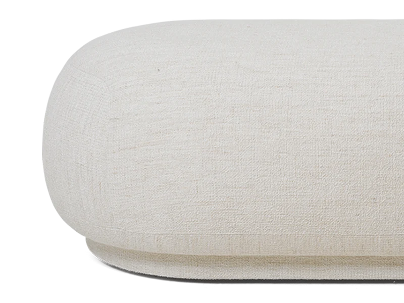 Rico Ottoman - Bouclé - Off-White