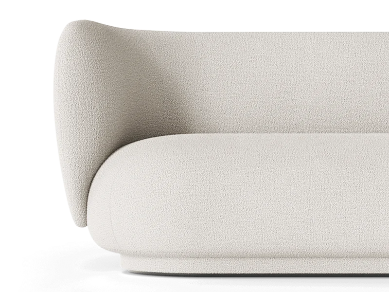 Rico Sofa 4-seater - Bouclé - Off-White
