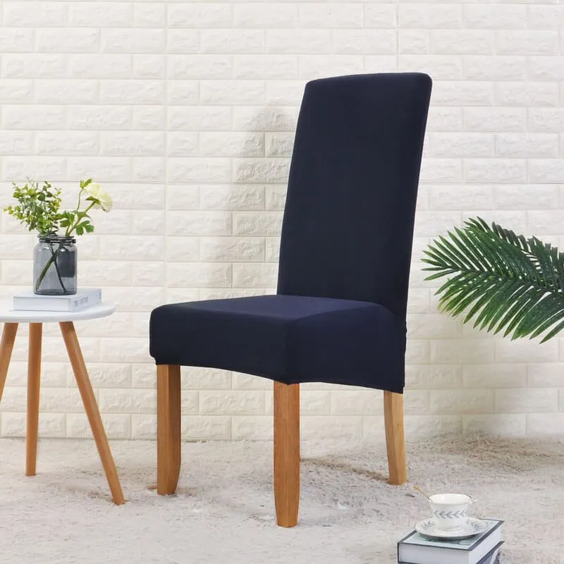 Housse de Chaise Large Bleu Marine