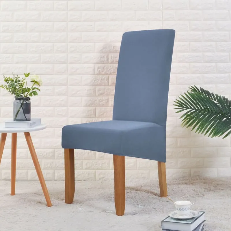 Housse de Chaise Large Gris Bleue