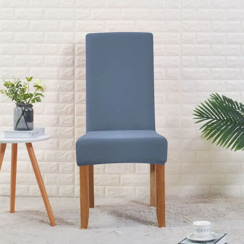 Housse de Chaise Large Gris Bleue
